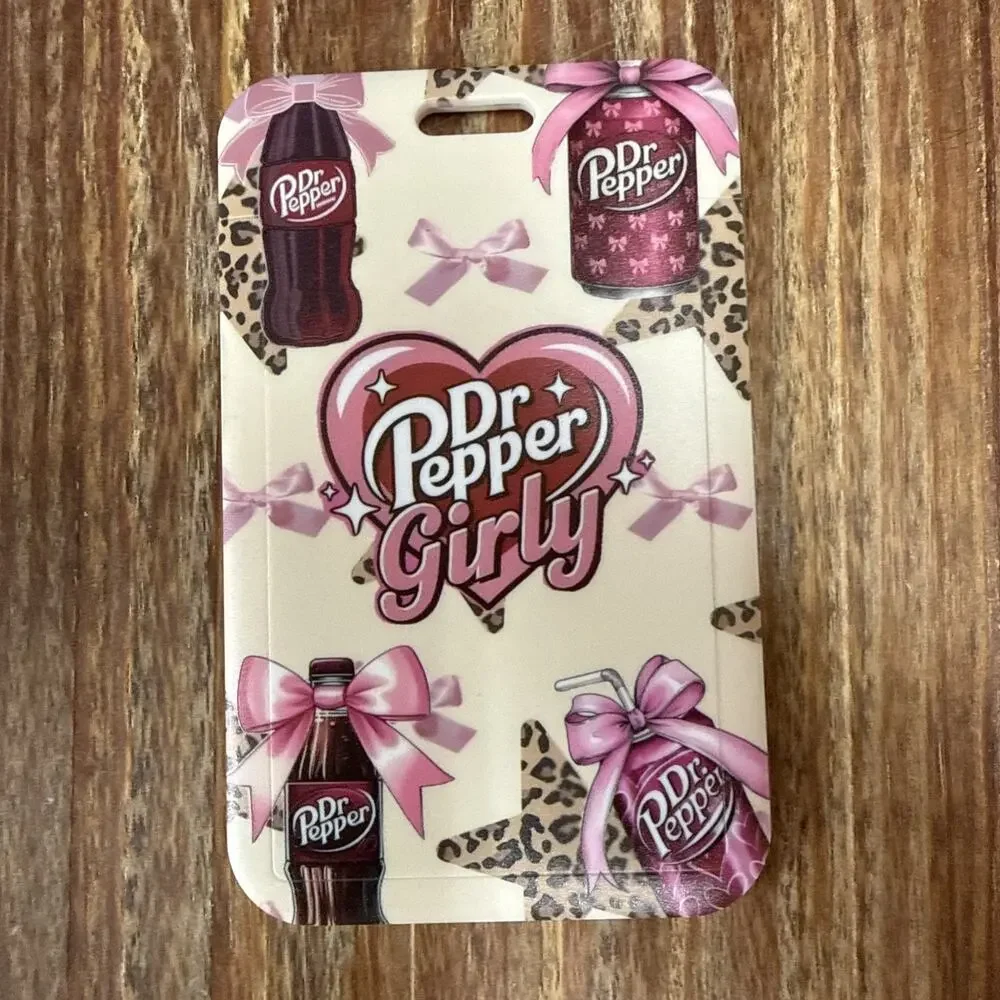 Dr Pepper Girly Badge ID Holder